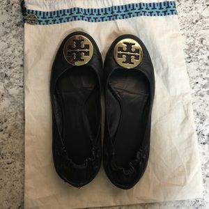Tory Burch authentic black flats Size 9